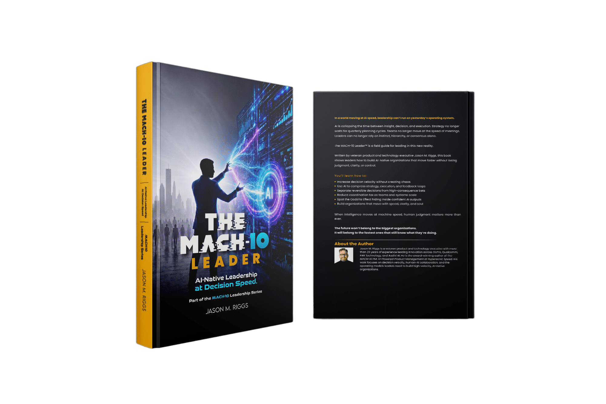 Front and back three-dimensional mockup of The MACH-10 Leader by Jason M. Riggs